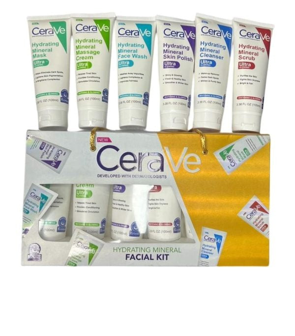Pack Of 06 Cerave Hydrating Mineral Facial Kit