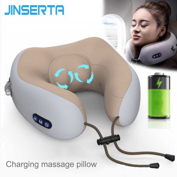 U Shaped Pillow Neck Massager Usb Charging Portable Neck Shoulder Cervical
