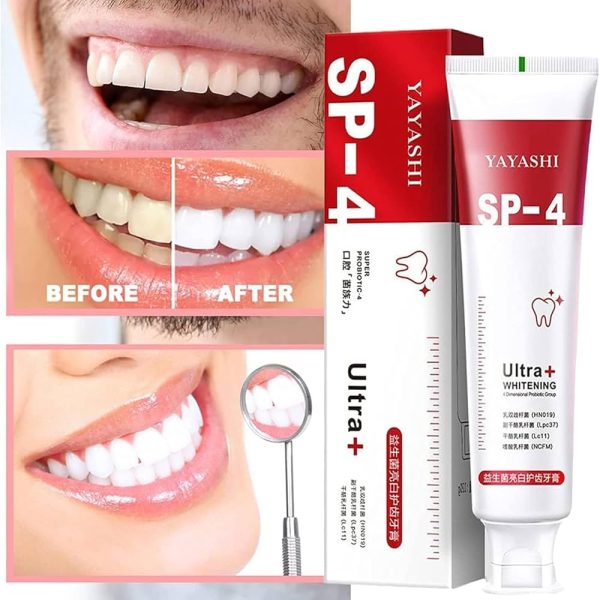 Yayashi Sp-4 Ultra Whitening Toothpaste Probiotic Stain Remover 120gm /