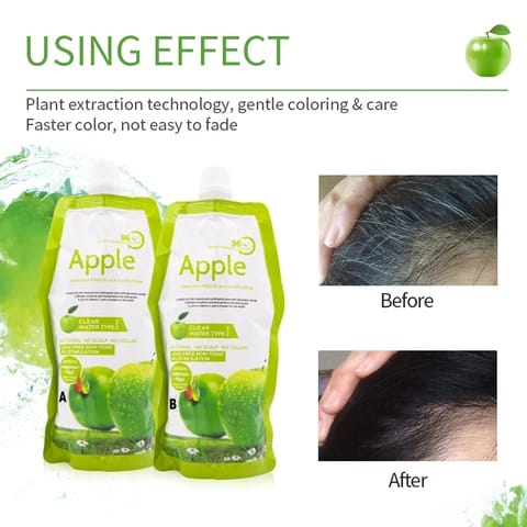 Apple Hair Color 96 Natural Black Cream