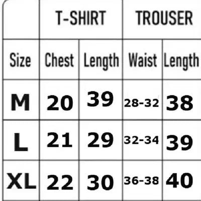 Comfortable Printed Cotton Jersey Night Suit - 2 Pcs Set