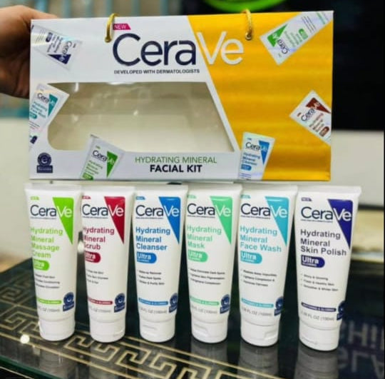 Pack Of 06 Cerave Hydrating Mineral Facial Kit